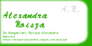 alexandra moisza business card